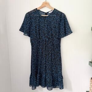 Parker Floral Chiffon Dress Sz 2